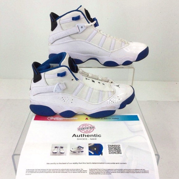 Jordan Other - Jordan 6 Rings White Dark Marina Blue Basketball Shoes 9